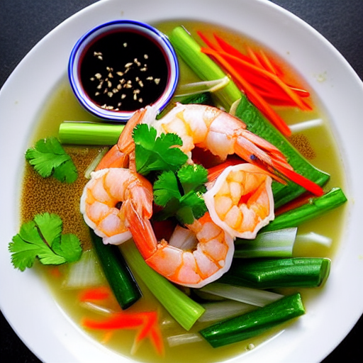 Gỏi tôm sống