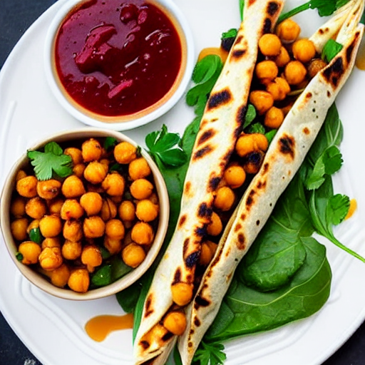 Vegan Souvlaki Wrap