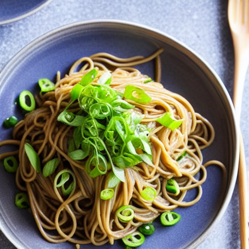Soba with Green Onions