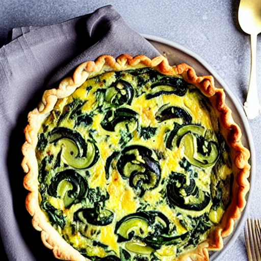Mushroom and Spinach Quiche