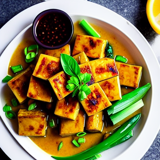 Đậu Hũ Xào Sả Ớt