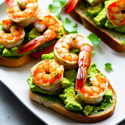 Shrimp and Avocado Toast