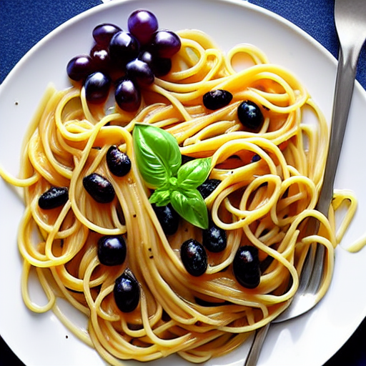 Pasta with Grapes