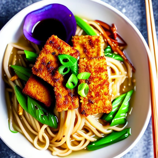 Katsu Udon with Tofu