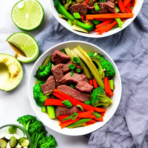 Beef and Vegetable Stir-Fry Bowl