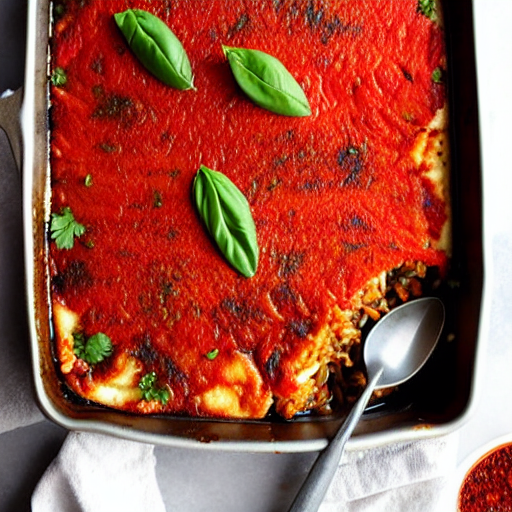 Spicy Eggplant Bake