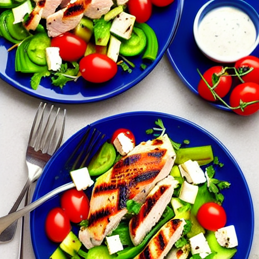 Grilled Chicken Greek Salad