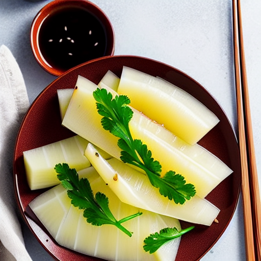 Sliced Daikon with Soy