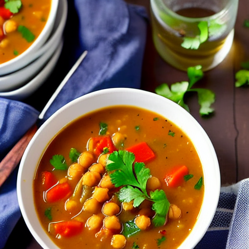 Savory Quinoa and Vegetable Soup with Chickpeas