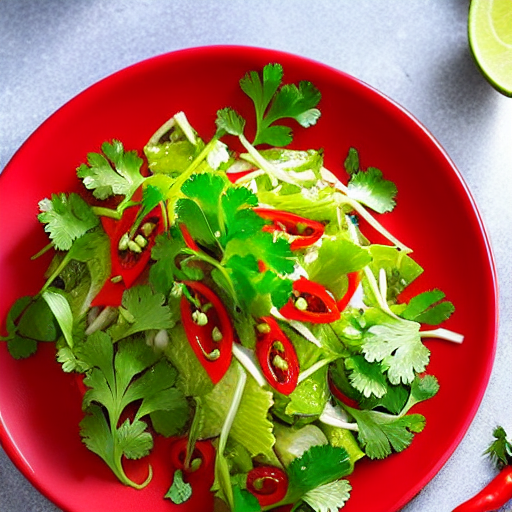 Coriander and Chili Salad