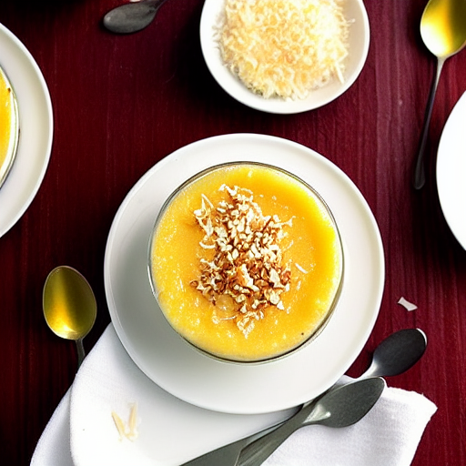 Baked Coconut Custard