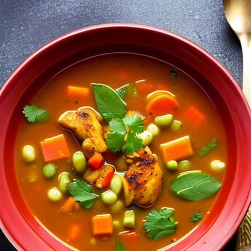 Spicy Chicken and Vegetable Soup