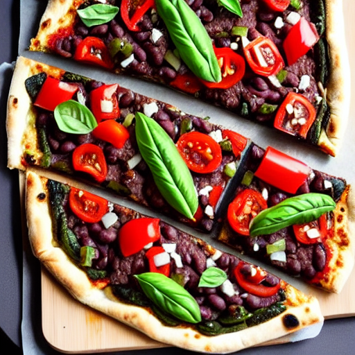 Black Bean Veggie Pizza