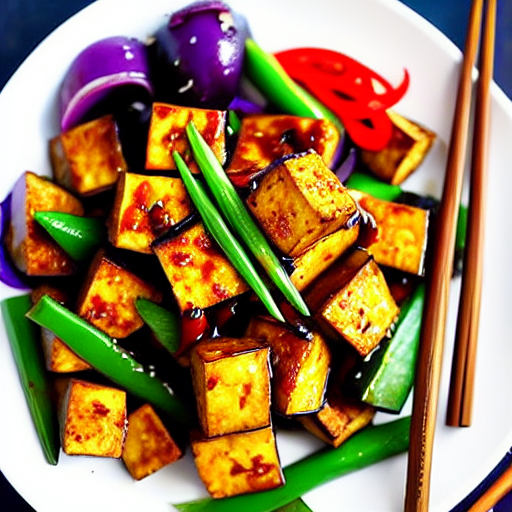Spicy Tofu and Eggplant Stir-Fry