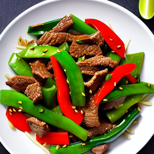 Beef and Green Pepper Stir-Fry