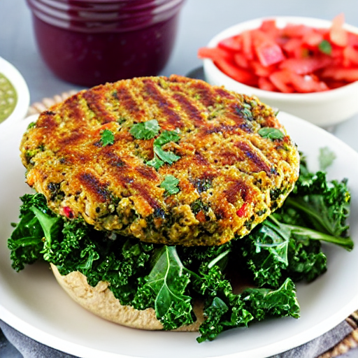 Kale and Quinoa Burger