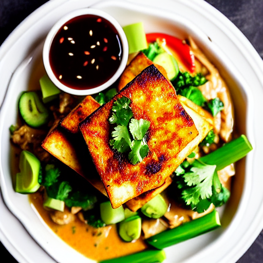 Crispy Tofu with Tahini