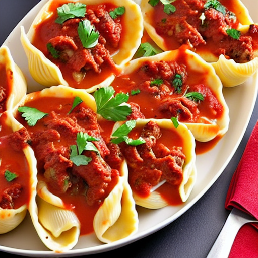 Beef and Cheese Stuffed Shells
