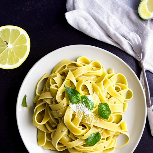 Fettuccine ao Molho de Limão