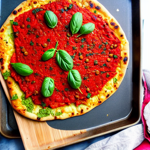 Spicy Lentil Pizza