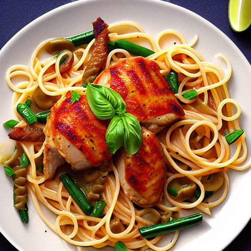 Pasta with Chicken and Venison