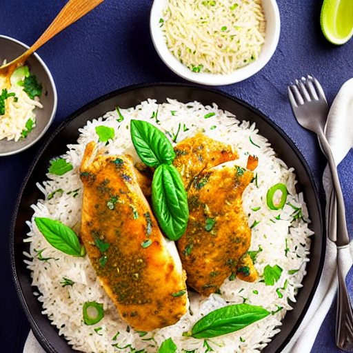 Riz Bil Dajaj Wa Laban
