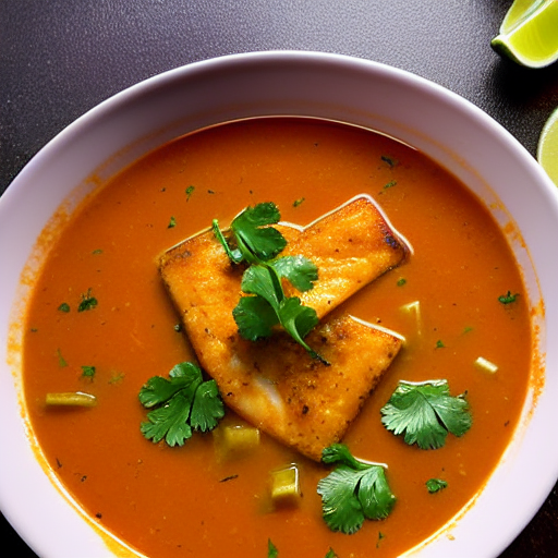 Sopa de Peixe com Dendê
