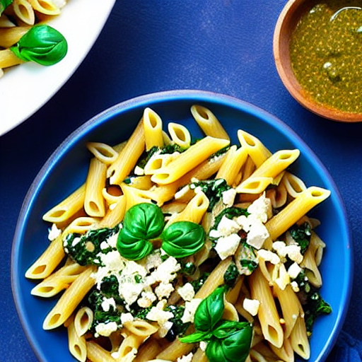 Pasta with Spinach and Feta
