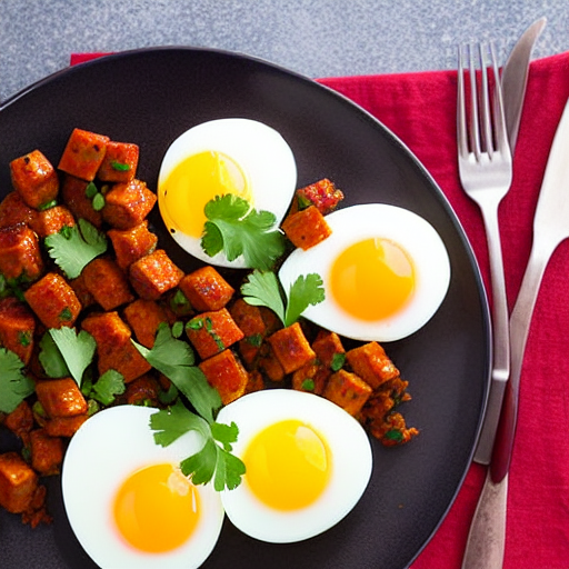 Eggs with Spicy Sausage