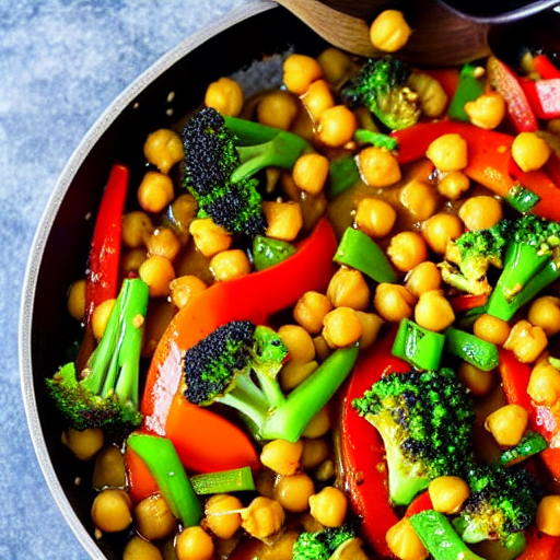 Chickpea and Vegetable Stir-Fry