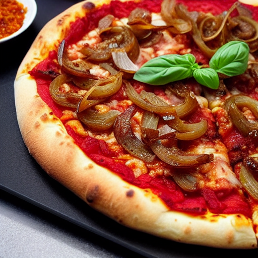 Pizza aux Oignons Caramélisés
