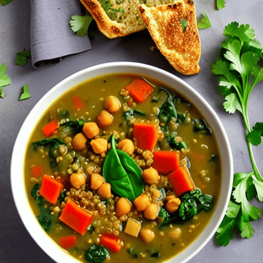 Savory Quinoa and Vegetable Soup with Lentils and Spinach and Chickpeas and Lentils and Spinach and Lentils and Spinach and Lentils and Spinach and Lentils and Spinach and Lentils and Spinach and Lentils