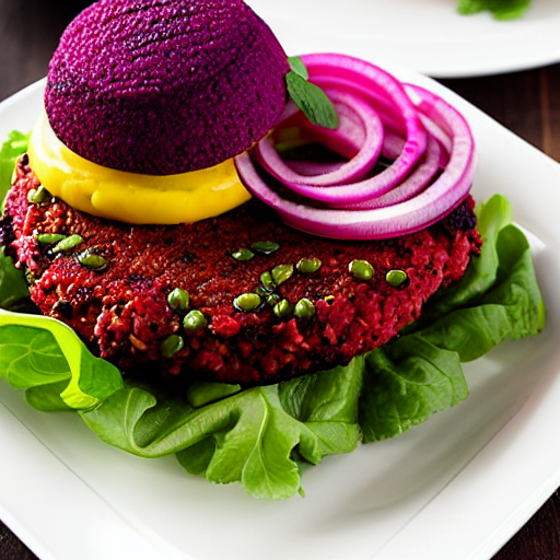 Couscous and Beet Burger