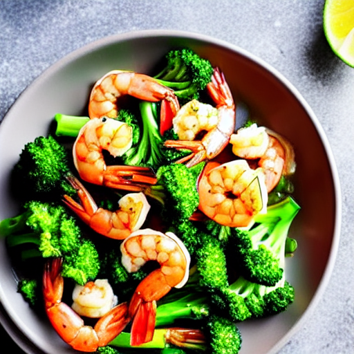 Sautéed Shrimp with Broccoli