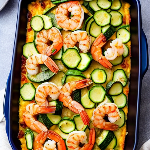 Keto Shrimp and Zucchini Casserole