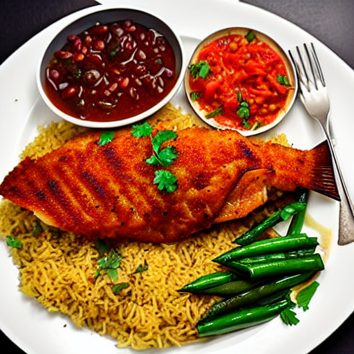Baked Fish Sayadiya