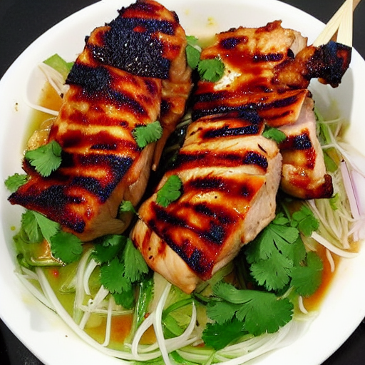 Gà Nướng Bạc Hà