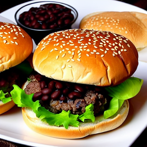 Hamburguesa de Frijoles Negros