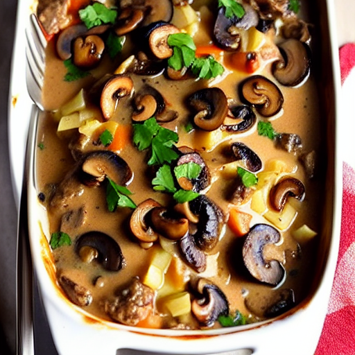 Beef and Mushroom Casserole