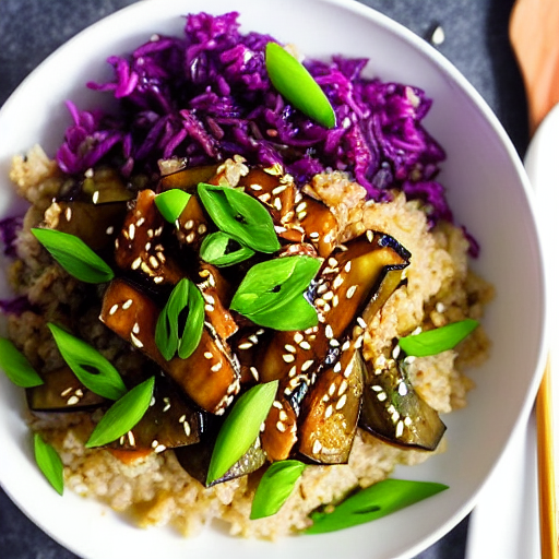 Eggplant Rice Bowl