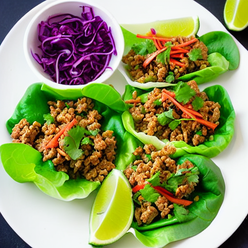 Larb Moo Lettuce Wraps