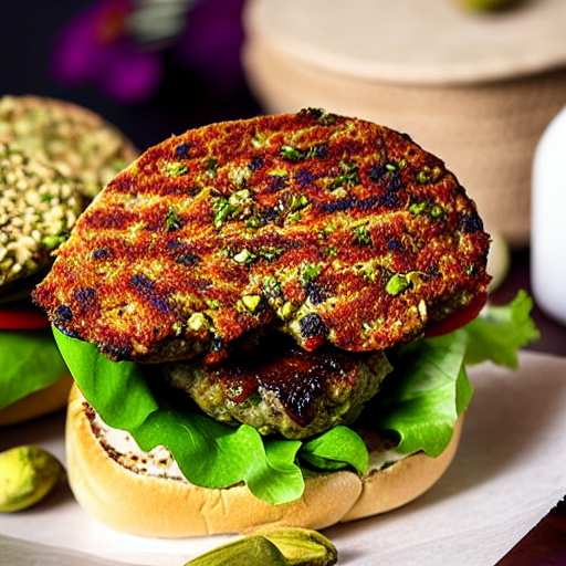 Pistachio Lamb Burger