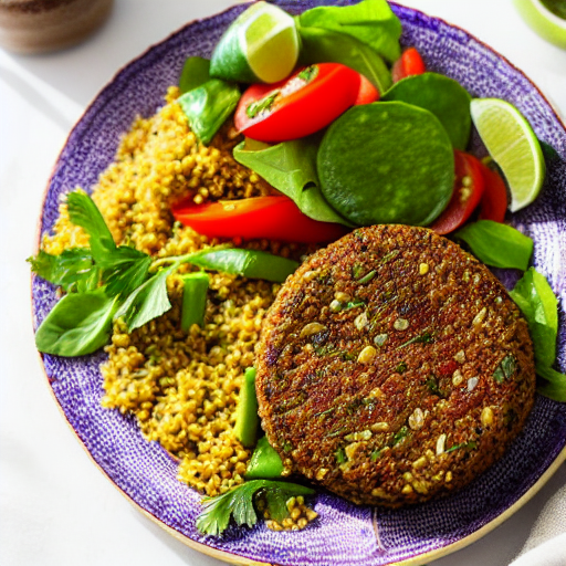 Vegetarian Kibbeh Burger