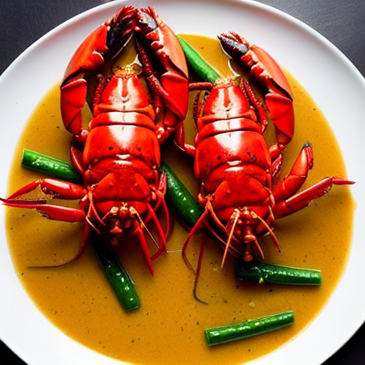 Braised Lobster with Ginger