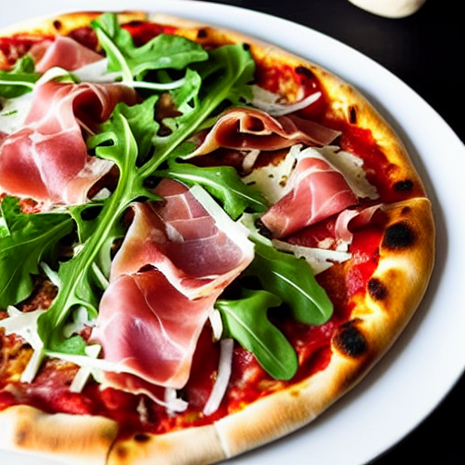 Pizza Bianca con Prosciutto