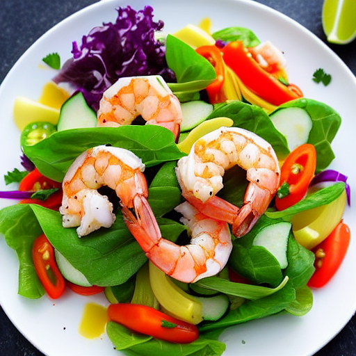 Vegetable and Shrimp Salad