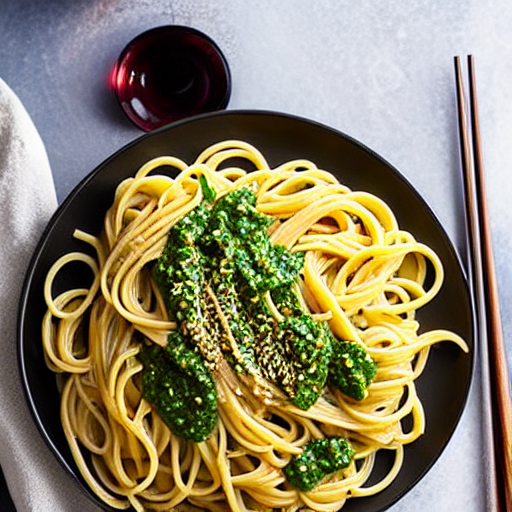 Korean Pesto Pasta