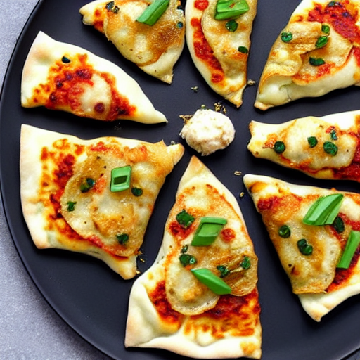 Cauliflower Gyoza Pizza
