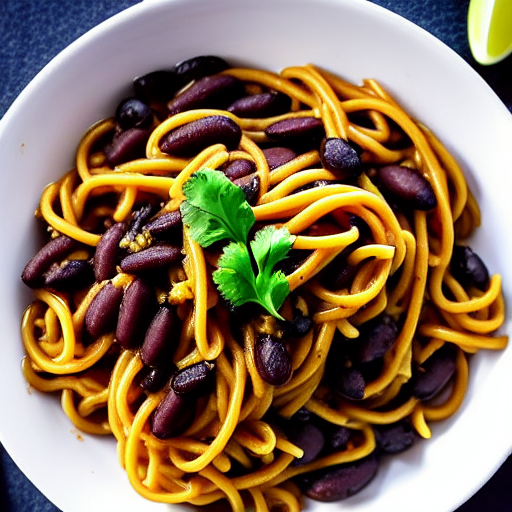 Macarrão de Feijão Preto