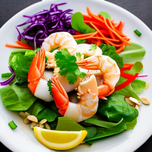 Seafood Salad with Sesame Dressing